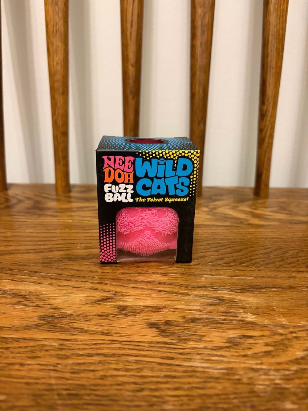 Schylling NeeDoh Fuzz Ball Wild Cats Pink